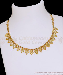 Classic Jasmine Bud Pattern Gold-Imitation Close Necklace NCKN4424