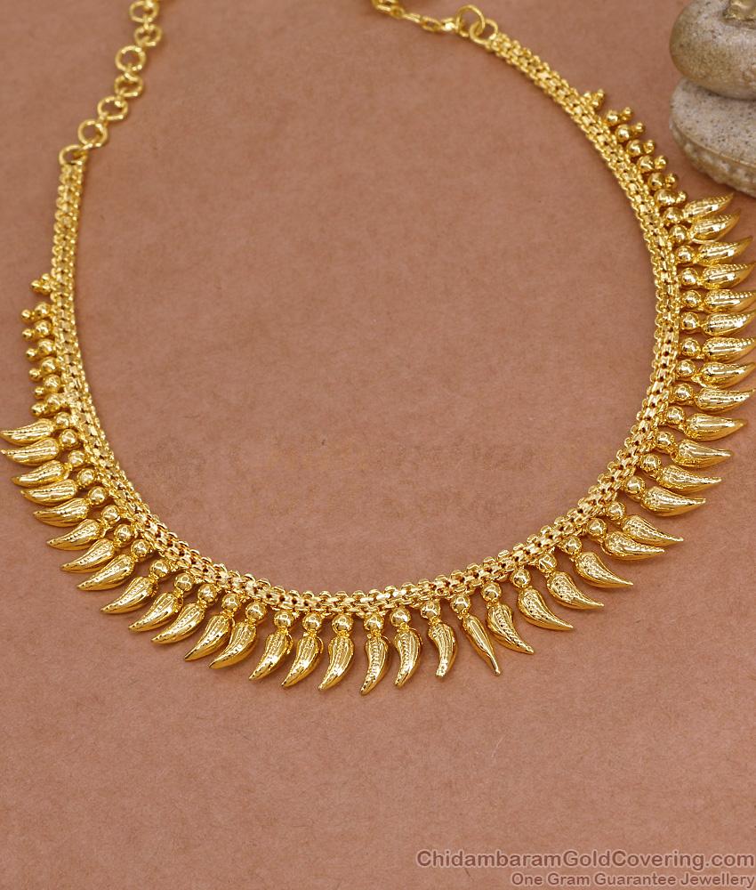 Buy Latest Mullaipoo Gold Imitation Necklace Kerala Bridal Jewelry NCKN4428
