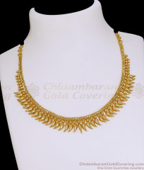 Buy Latest Mullaipoo Gold Imitation Necklace Kerala Bridal Jewelry NCKN4428