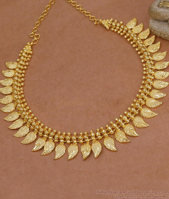 High Quality Micro Gold Polish Mango Necklace Without Stone NCKN4430