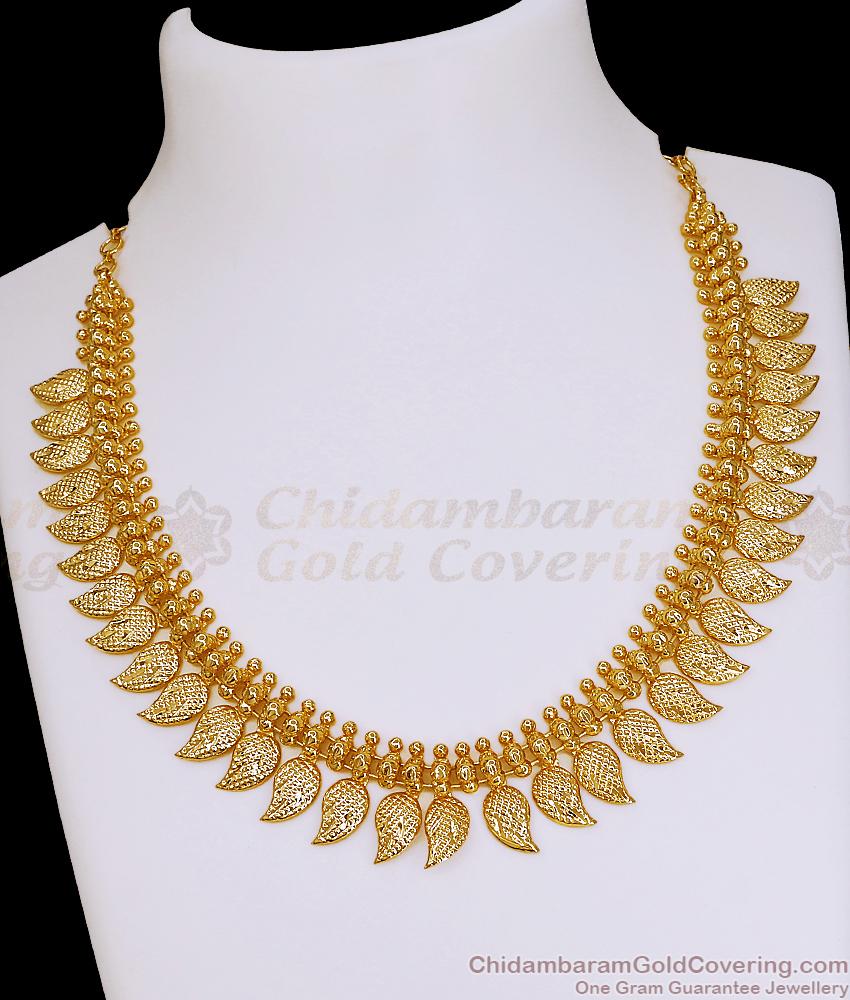 High Quality Micro Gold Polish Mango Necklace Without Stone NCKN4430