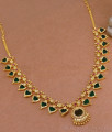 Bridal Wear Palakka Stone Gold Plated Necklace Design Online NCKN4432