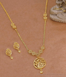 Light Weight Party Wear One Gram Necklace With Matching Earring NCKN4435