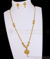 High Quality Gold Imitation Light Weight Necklace Floral Design With Earring NCKN4437