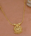 Latest Lakshmi Pendant Gold Imitation Necklace Kodi Chain Design NCKN4450