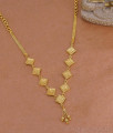Light Weight 1 Gram Gold Necklace Geometric Design NCKN4456