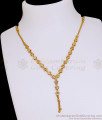 Party Wear Floral Charm Gold Imitation Necklace Online NCKN4462