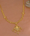 New Arrival Forming Gold Necklace Matt Finish Design Online NCKN4470