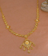 New Arrival Forming Gold Necklace Matt Finish Design Online NCKN4470