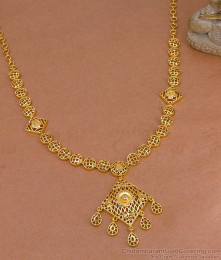 New Arrival Forming Gold Necklace Matt Finish Design Online NCKN4470