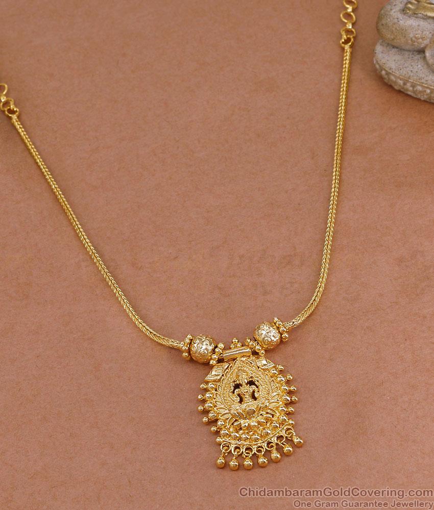 Regular Wear Gold Imitation Lakshmi Dollar Necklace For Women NCKN4473 Regular Wear Gold Imitation Lakshmi Dollar Necklace For Women NCKN4473
