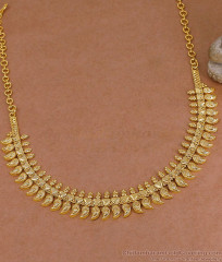 Buy Micro Gold Plated Necklace Traditional Mango Motif Manga Malai NCKN4484 Buy Micro Gold Plated Necklace Traditional Mango Motif Manga Malai NCKN4484