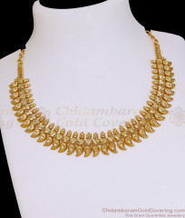 Buy Micro Gold Plated Necklace Traditional Mango Motif Manga Malai NCKN4484 Buy Micro Gold Plated Necklace Traditional Mango Motif Manga Malai NCKN4484