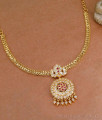 New Arrival Gati Stone Round Pendant Impon Necklace Shop Online NCKN4487 New Arrival Gati Stone Round Pendant Impon Necklace Shop Online NCKN4487