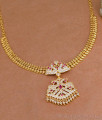 Classic Five Metal Peacock Design Mango Necklace For Wedding NCKN4489 Classic Five Metal Peacock Design Mango Necklace For Wedding NCKN4489