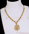 Grand Multi Color Stone Impon Attigai 5 Metal Bridal Jewelry NCKN4493 Grand Multi Color Stone Impon Attigai 5 Metal Bridal Jewelry NCKN4493