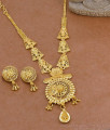 Stylish Two Gram Gold Necklace With Earring For Brides NCKN4495 Stylish Two Gram Gold Necklace With Earring For Brides NCKN4495