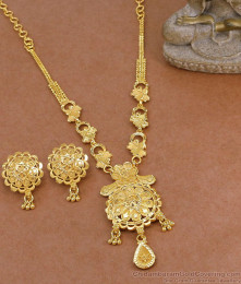Light Weight Forming Gold Necklace Arabic Bridal Jewelry Set NCKN4496