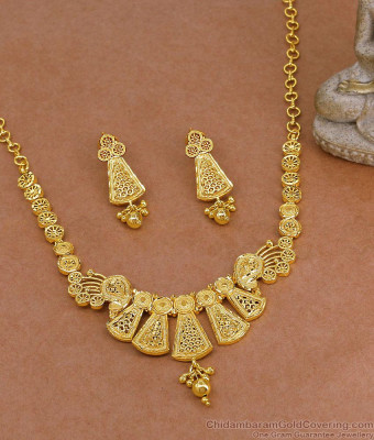 Premium Quality Two Gram Gold Dubai Necklace NCKN4497