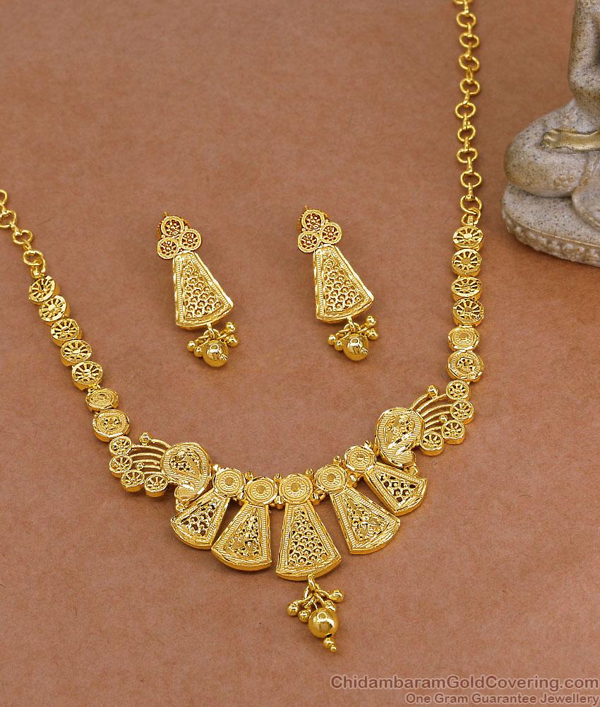 Premium Quality Two Gram Gold Dubai Necklace NCKN4497 Premium Quality Two Gram Gold Dubai Necklace NCKN4497