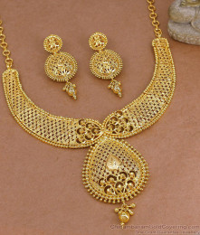 Trendy Two Gram Gold Choker Set Online Jewelry NCKN4499