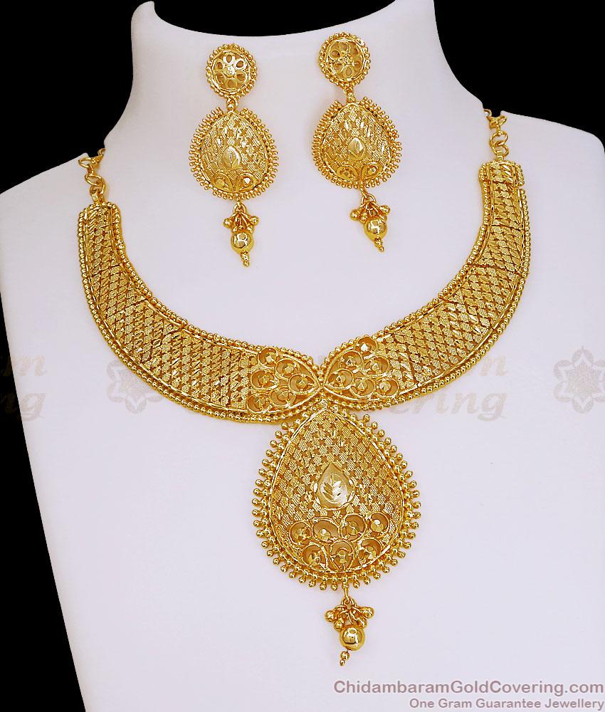 Trendy Two Gram Gold Choker Set Online Jewelry NCKN4499 Trendy Two Gram Gold Choker Set Online Jewelry NCKN4499