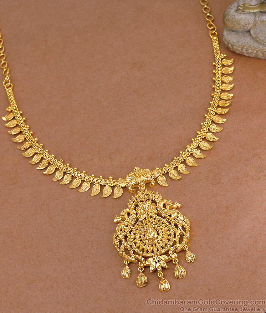 Beautiful Forming Gold Tone Peacock Necklace Leaf Design NCKN4501 Beautiful Forming Gold Tone Peacock Necklace Leaf Design NCKN4501