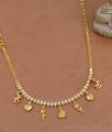 Trendy Hanging Charms Diamond Necklace Gold Imitation Jewelry NCKN4504 Trendy Hanging Charms Diamond Necklace Gold Imitation Jewelry NCKN4504