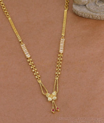 One Gram Gold Party Wear Necklace Butterfly Design Online NCKN4508