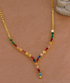 Stylish Gold Plated Navaratna Stone Necklace For Engagement NCKN4509 Stylish Gold Plated Navaratna Stone Necklace For Engagement NCKN4509
