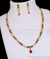 Original Impon Multi Color Stone Necklace Combo Set For Wedding NCKN4510 Original Impon Multi Color Stone Necklace Combo Set For Wedding NCKN4510