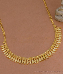 Buy Gold Imitation Plain Mango Necklace For Brides NCKN4514 Buy Gold Imitation Plain Mango Necklace For Brides NCKN4514