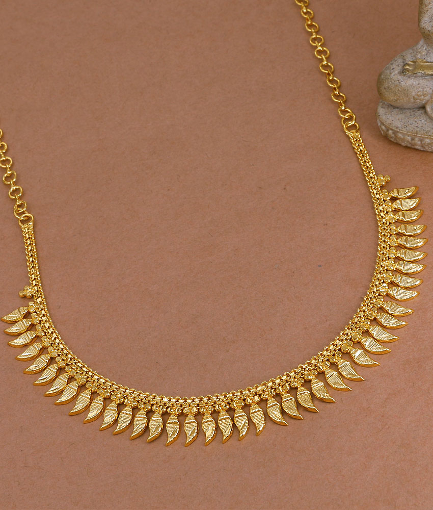 Buy Gold Imitation Plain Mango Necklace For Brides NCKN4514 Buy Gold Imitation Plain Mango Necklace For Brides NCKN4514