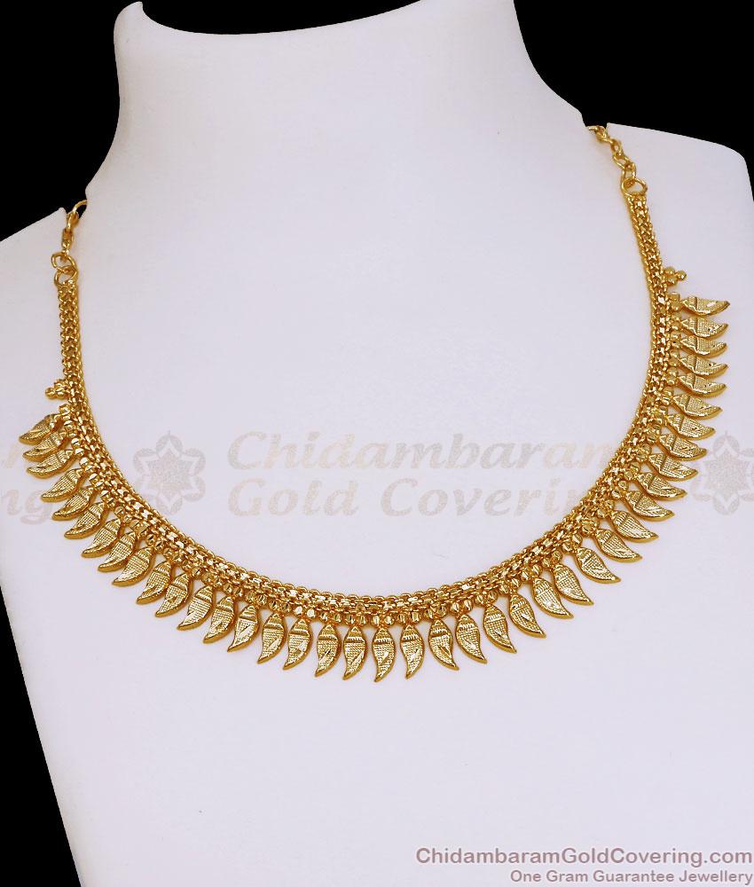 Buy Gold Imitation Plain Mango Necklace For Brides NCKN4514 Buy Gold Imitation Plain Mango Necklace For Brides NCKN4514