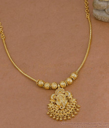 Lord Ganesha 1 Gram Gold Necklace Design Shop Online NCKN4515 Lord Ganesha 1 Gram Gold Necklace Design Shop Online NCKN4515