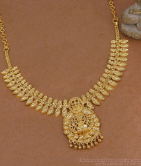 Premium Quality Lakshmi Design Gold Plated Mullaipoo Necklace NCKN4517 Premium Quality Lakshmi Design Gold Plated Mullaipoo Necklace NCKN4517