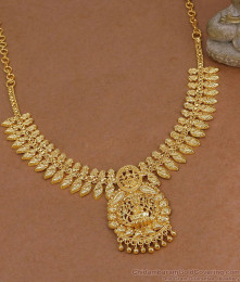 Premium Quality Lakshmi Design Gold Plated Mullaipoo Necklace NCKN4517 Premium Quality Lakshmi Design Gold Plated Mullaipoo Necklace NCKN4517