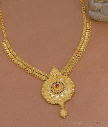 Traditional Gold Imitation Ruby Stone Necklace Online NCKN4520 Traditional Gold Imitation Ruby Stone Necklace Online NCKN4520