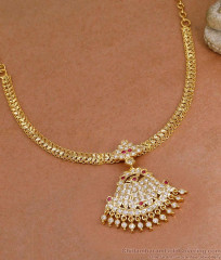 Traditional Peacock Design Five Metal Impon Necklace Online NCKN4528 Traditional Peacock Design Five Metal Impon Necklace Online NCKN4528