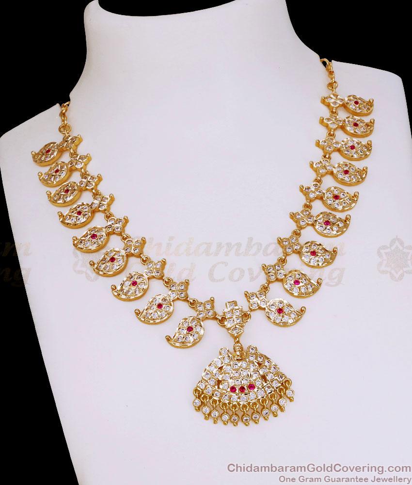 Premium Quality Impon 5 Metal Mango Necklace Lakshmi Design NCKN4531 Premium Quality Impon 5 Metal Mango Necklace Lakshmi Design NCKN4531