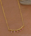 Light Weight Pink Stone Charms Gold Necklace Party Wear NCKN4537 Light Weight Pink Stone Charms Gold Necklace Party Wear NCKN4537