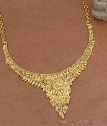 22K Gold Plated Calcutta Forming Necklace for Women NCKN4550