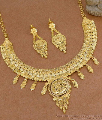 Buy Designer Kundan Style Rajwadi Style Bridal Necklace Online NCKN4555