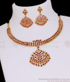 Premium Quality Impon 5 Metal Ruby Gemstone Necklace Combo Set NCKN4560 Premium Quality Impon 5 Metal Ruby Gemstone Necklace Combo Set NCKN4560