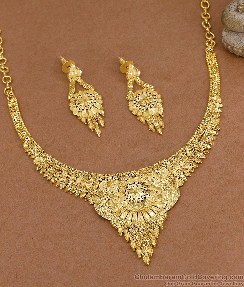 High Quality Forming Gold Arabic Wedding Necklace Design Online NCKN4565 High Quality Forming Gold Arabic Wedding Necklace Design Online NCKN4565