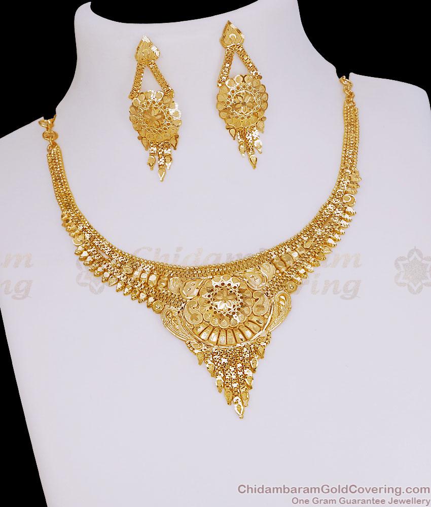 High Quality Forming Gold Arabic Wedding Necklace Design Online NCKN4565 High Quality Forming Gold Arabic Wedding Necklace Design Online NCKN4565