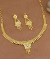 Light Weight Gold Imitation Short Necklace Earring Combo Online NCKN4566