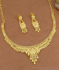 Elegant Forming Gold Mango Necklace Set Bridal Collections NCKN4568 Elegant Forming Gold Mango Necklace Set Bridal Collections NCKN4568