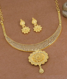 New Arrival Choker Type Dubai Gold Necklace Bridal Jewelry NCKN4571 New Arrival Choker Type Dubai Gold Necklace Bridal Jewelry NCKN4571