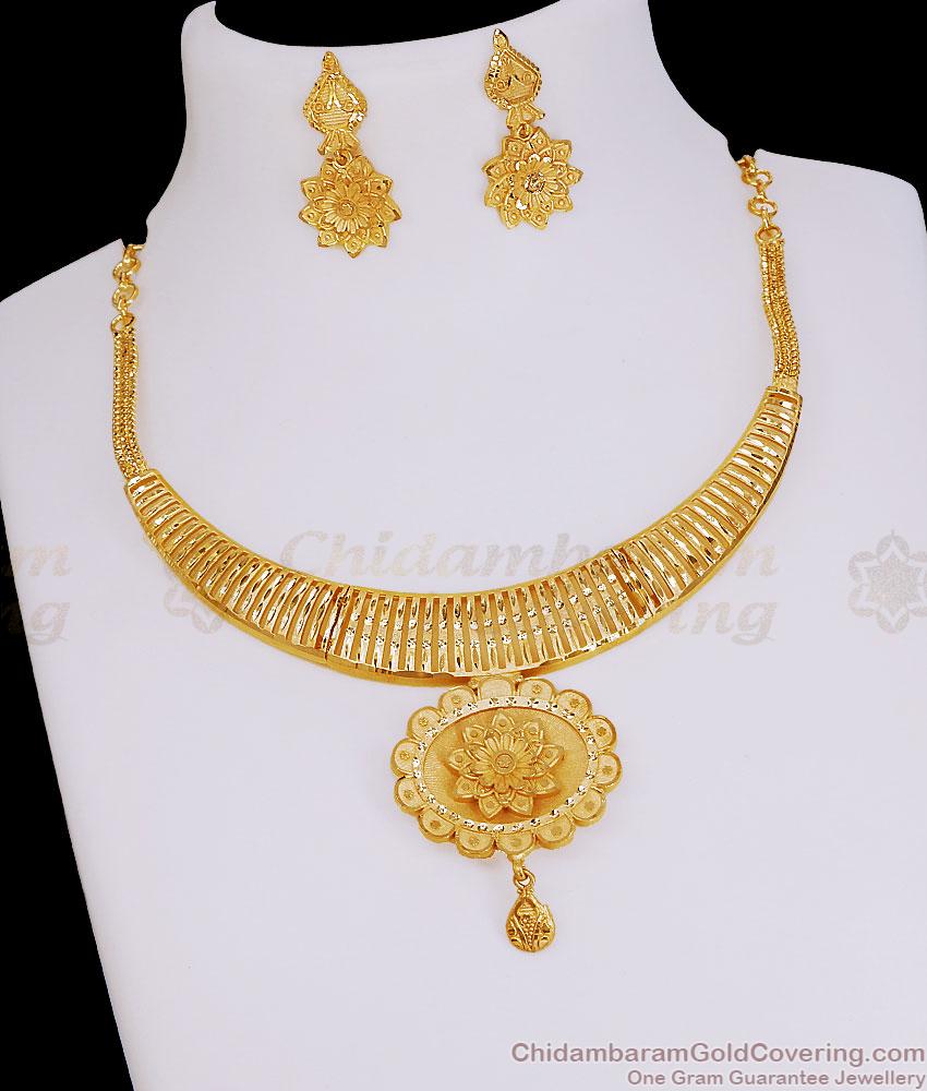 New Arrival Choker Type Dubai Gold Necklace Bridal Jewelry NCKN4571 New Arrival Choker Type Dubai Gold Necklace Bridal Jewelry NCKN4571